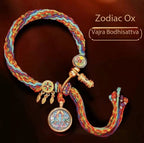 2026 Natal Year Thangka Tibetan Hand Rope Dragon Amulet Bracelet Twelve Zodiac Tai Sui Red Rope Charm