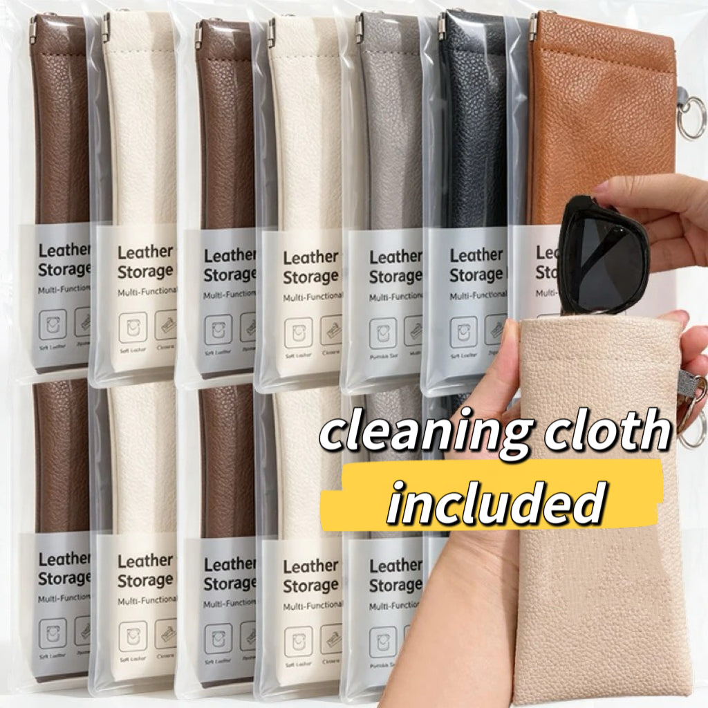 Automatic Closing Glasses Storage Bags with Hanging Ring Portable Sunglasses Sunglasses Storage Bags Premium Glasses Bag