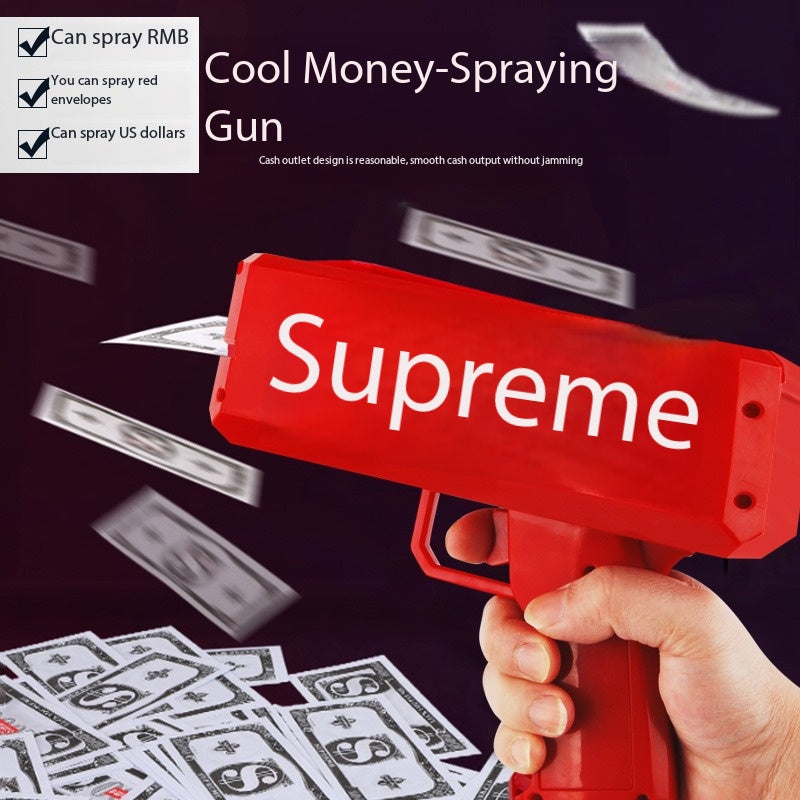 Supreme Money Gun - Cash Dispensing Toy Blaster for Parties, Weddings & Birthdays Main image