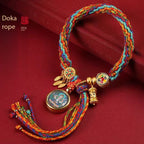 2026 Natal Year Thangka Tibetan Hand Rope Dragon Amulet Bracelet Twelve Zodiac Tai Sui Red Rope Charm