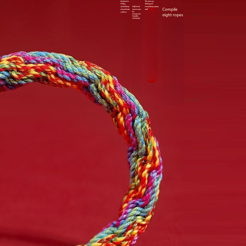 2026 Natal Year Thangka Tibetan Hand Rope Dragon Amulet Bracelet Twelve Zodiac Tai Sui Red Rope Charm