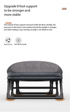 Roll-Away Bed Office Portable Escort Recliner Marching Chair Household Simple Siesta Artifact Camp Bed