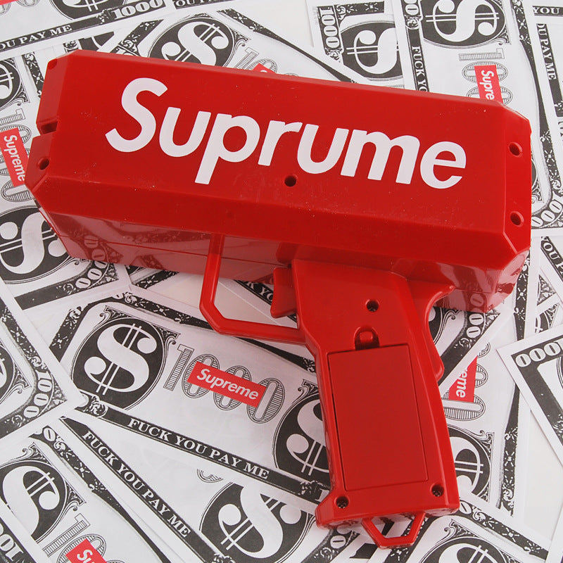 Suprume squirt money gun money gun dollar gun spit money Douyin Internet celebrity gun wedding party props birthday gift
