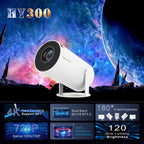 Bookish Projector Smart Portable Projector 4K Support 1080P Full HD, Mini Wireless WiFi Bluetooth Projector for Phone (Android/iOS) Home Theater Outdoor Movie Entertainment