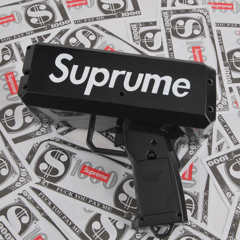 Suprume squirt money gun money gun dollar gun spit money Douyin Internet celebrity gun wedding party props birthday gift