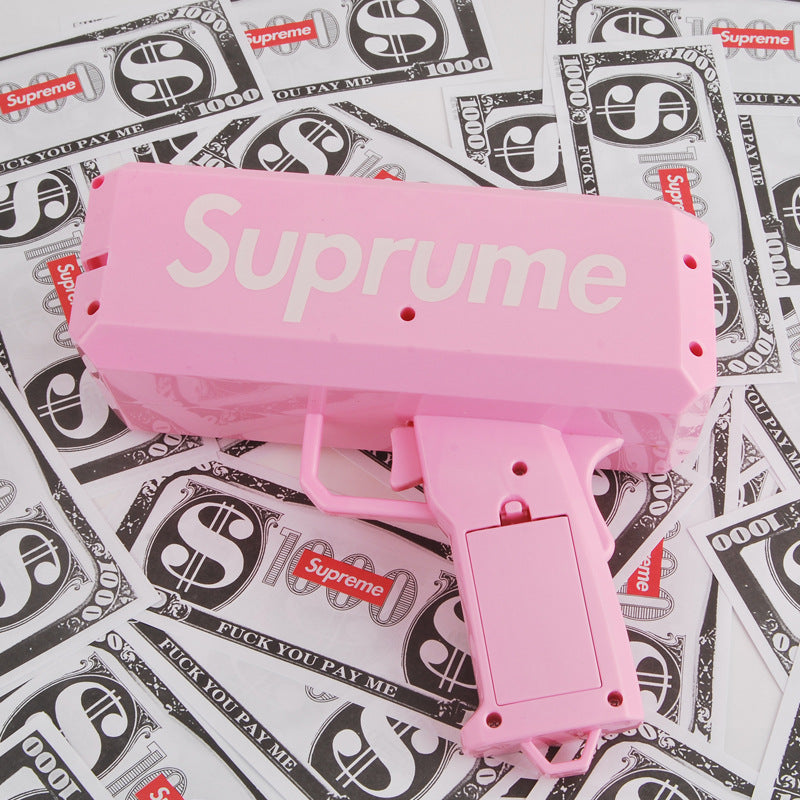 Suprume squirt money gun money gun dollar gun spit money Douyin Internet celebrity gun wedding party props birthday gift
