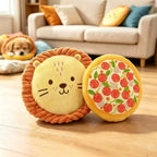 Soft Dog Plush Flying Disc Cartoon Bite-Resistant Interactive Dog Throw Toy Teeth Grinding Chew Resistant Pet Teeth Cleaning Toy