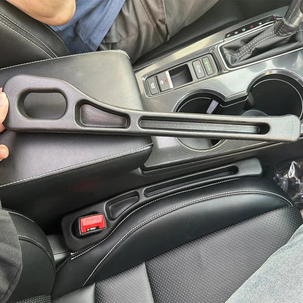 2PCS Car Seat Gap Filler Seat Crevice Storage Box Bag Between Seats Console Organizer Decoration Interior Auto Accessories