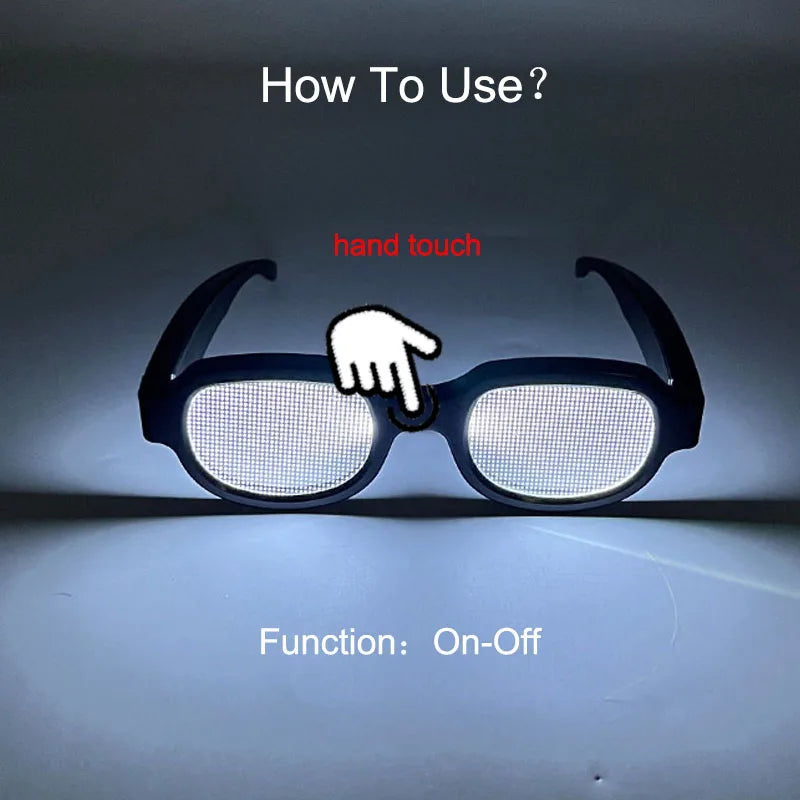Detective Conan LED Light Up Glasses Anime Cosplay Props Luminous Eyewear For Halloween Party Rave Bar Live Show Secondary image