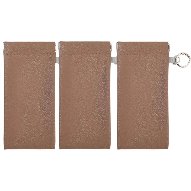 Automatic Closing Glasses Storage Bags with Hanging Ring Portable Sunglasses Sunglasses Storage Bags Premium Glasses Bag