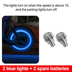 1PC Car Motorcycle Bicycle Tire Valve Caps Light LED Neon Flash Lamp Waterproof Tyre Universal Wheel Lights Car Accessorie