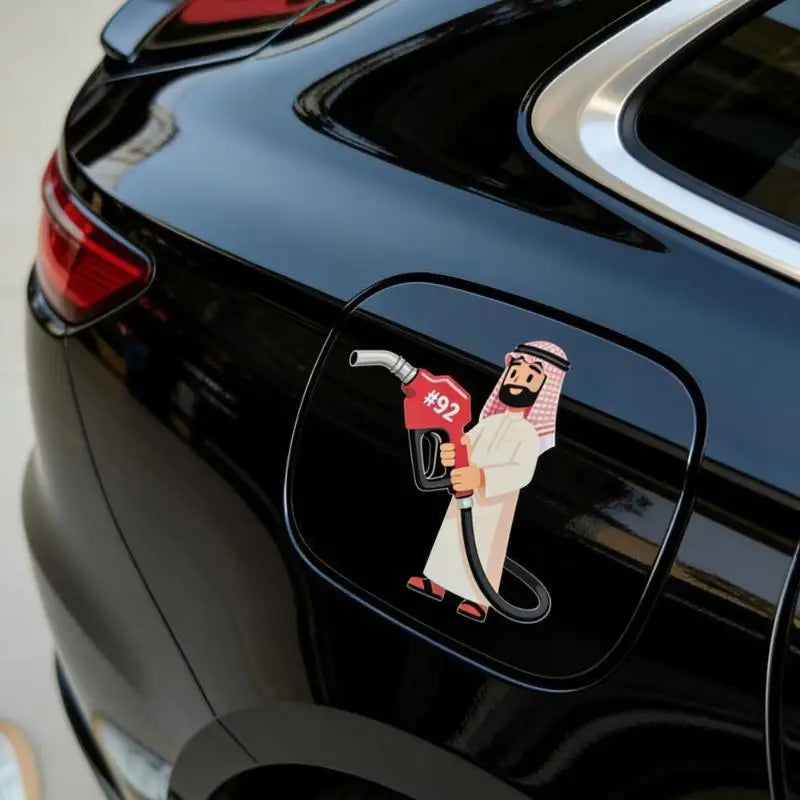 【MO】Oil Tank Sticker Sticky Wallpaper Oil Cap Sticker For Tractor Trailer Mirror Truck Window Motorcycle Vehicle 1/5PCS Main image