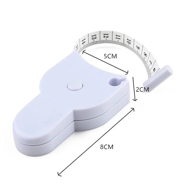 Self-tightening Body Measuring Tape Ruler 150cm/60 Inch Sewing Tailor Dressmaking Measure Ruler Meter Film for Waist Chest Legs Secondary image