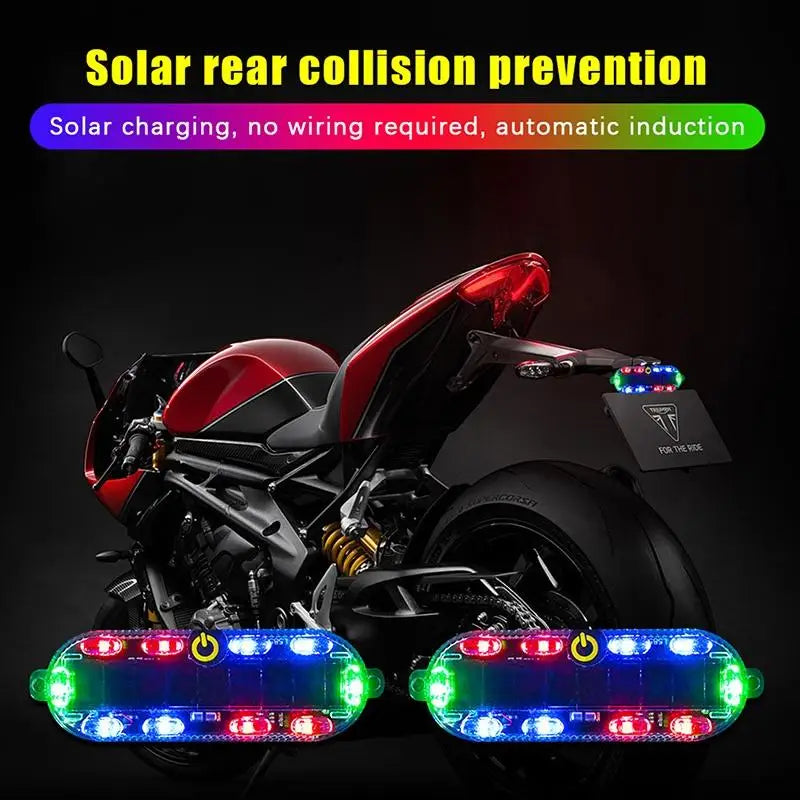 1PC Solar Flashing Warning Light LED Warning Safety Flashing By Strobe Light Adjustable Auto Parking Lamp Rear Warning Light