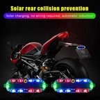 1PC Solar Flashing Warning Light LED Warning Safety Flashing By Strobe Light Adjustable Auto Parking Lamp Rear Warning Light