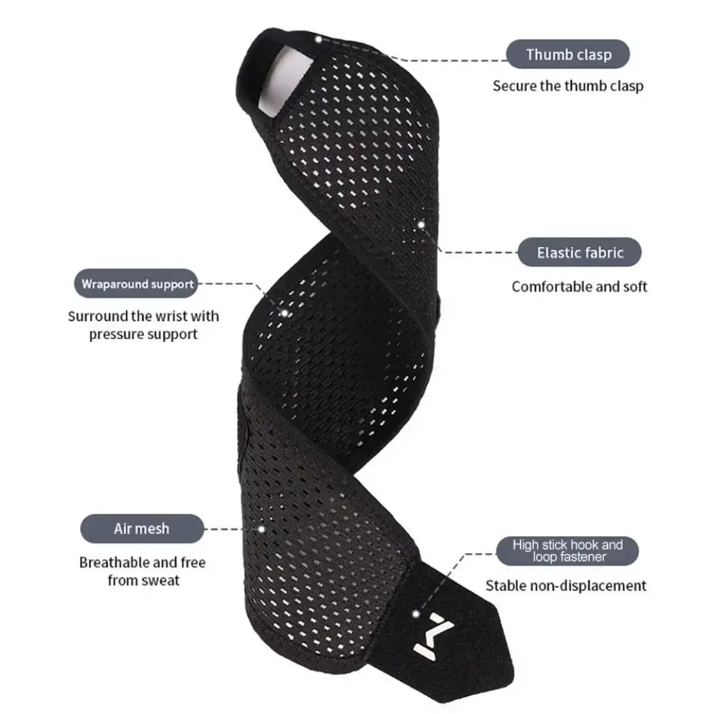 2PCS Breathable Wrist Support Unisex Pressurized Wrist Protectors Thin And Light Sports Fitness Tendon Sheaths
