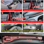 2PCS Car Seat Gap Filler Seat Crevice Storage Box Bag Between Seats Console Organizer Decoration Interior Auto Accessories