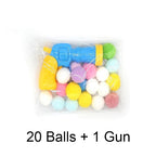 Cat Plush Ball Shooting Gun Relieving Depression Silent Ball Cat Toy Mini Shooting Gun Games Plush Ball Toys Pet Supplies