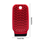 Flexible Fruit Vegetable Cleaning Brush Silicone 2-in-1 Crevice Brush with Scraper Hangable Kitchen Cleaning Brush