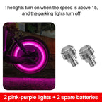 1PC Car Motorcycle Bicycle Tire Valve Caps Light LED Neon Flash Lamp Waterproof Tyre Universal Wheel Lights Car Accessorie