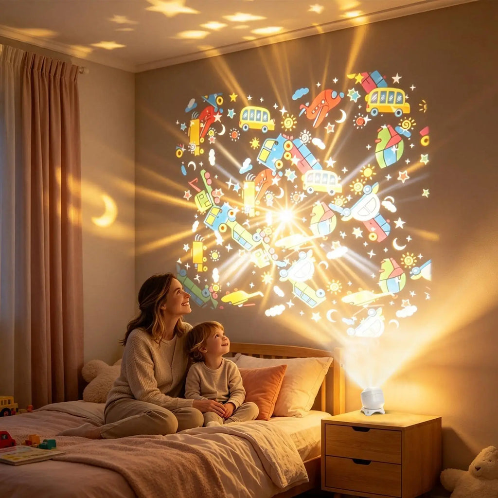 Projector Lamp 8-in-1 Christmas Snowflake Halloween Sea Projection Light Ceiling Projector For Christmas Halloween Party Night