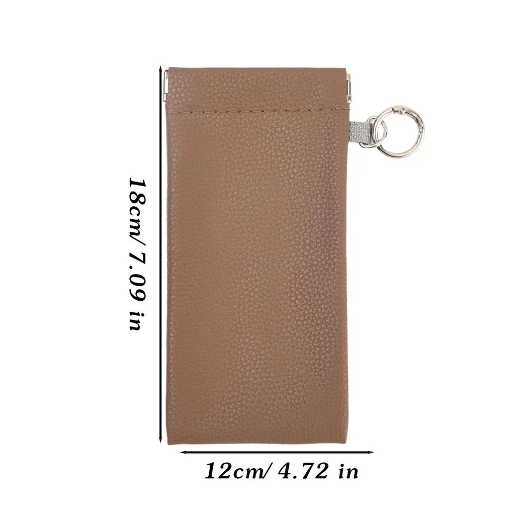 Automatic Closing Glasses Storage Bags with Hanging Ring Portable Sunglasses Sunglasses Storage Bags Premium Glasses Bag