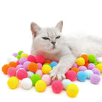 Cat Plush Ball Shooting Gun Relieving Depression Silent Ball Cat Toy Mini Shooting Gun Games Plush Ball Toys Pet Supplies