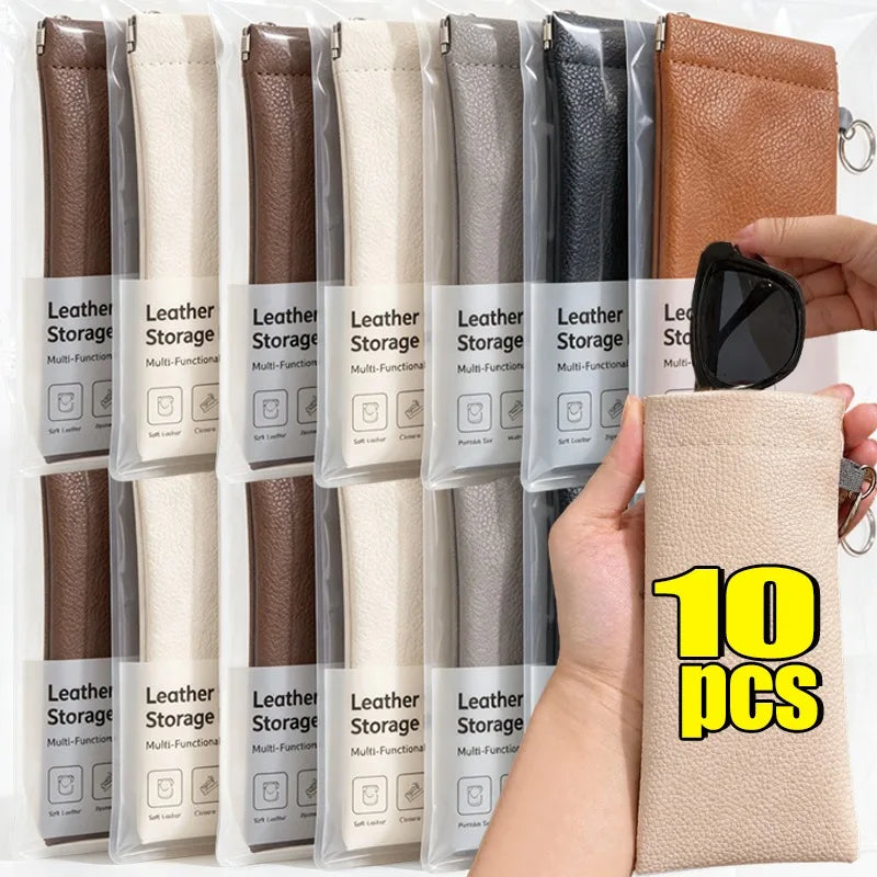 Automatic Closing Glasses Storage Bags with Hanging Ring Portable Sunglasses Sunglasses Storage Bags Premium Glasses Bag