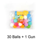 Cat Plush Ball Shooting Gun Relieving Depression Silent Ball Cat Toy Mini Shooting Gun Games Plush Ball Toys Pet Supplies