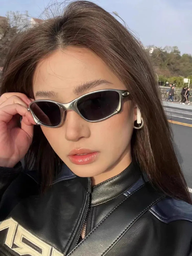 Outdoor cycling glasses myopia windproof reflective cyberpunk
