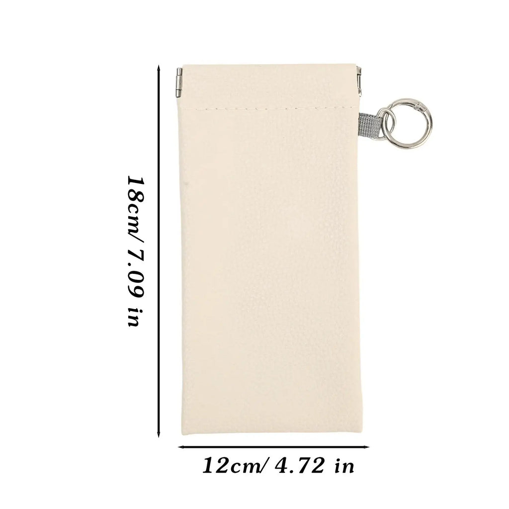Automatic Closing Glasses Storage Bags with Hanging Ring Portable Sunglasses Sunglasses Storage Bags Premium Glasses Bag