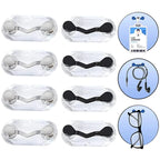2PCS Magnetic Hang Eyeglass Holder Pin Brooches Fashion Multi-function Portable Clothes Clip Buckle Magnet Glasses Headset Line Clips