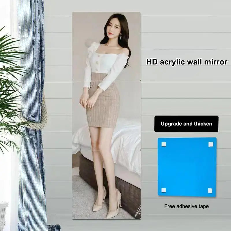 Home Decor 1PC Square Mirror Acrylic Sticker Self-adhesive for DIY Projects