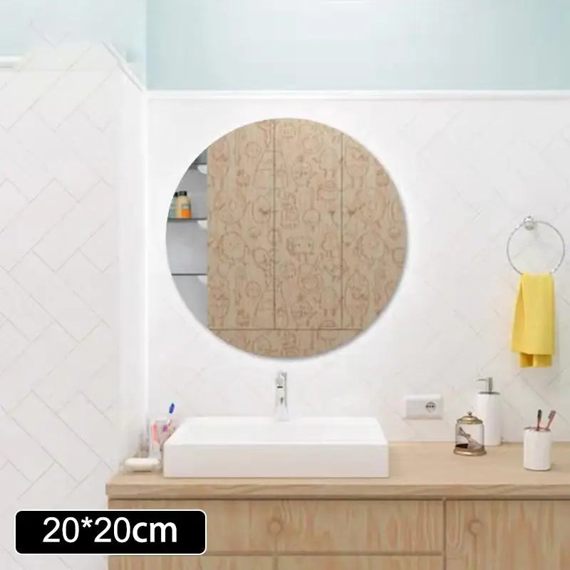 Home Decor 1PC Square Mirror Acrylic Sticker Self-adhesive for DIY Projects