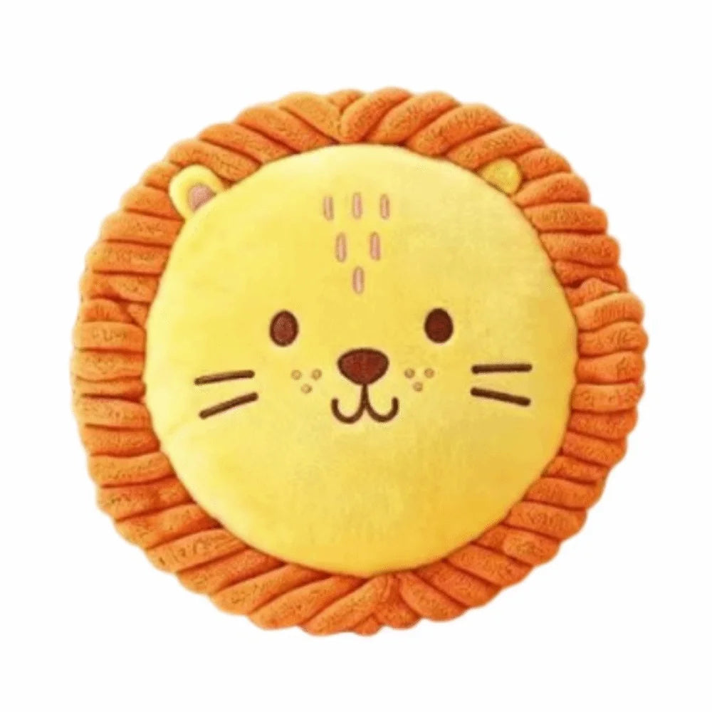Soft Dog Plush Flying Disc Cartoon Bite-Resistant Interactive Dog Throw Toy Teeth Grinding Chew Resistant Pet Teeth Cleaning Toy