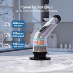 9-in-1 Cordless Spin Scrubber Electric Multipurpose Cleaning Brush for Kitchen Bathroom Toilet - Household Hair Brushes And Mops