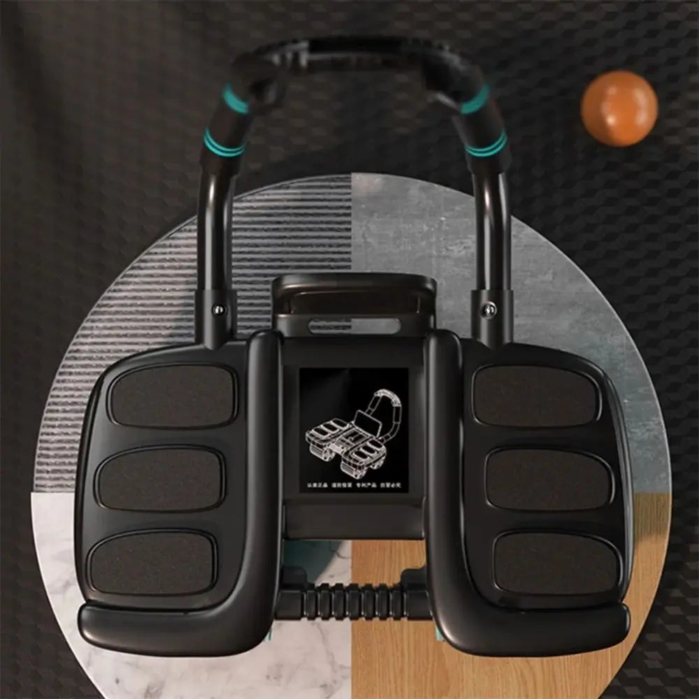 Four-Wheel Abdominal Workout Roller Automatic Rebound Anti-Slip Core Strengthening Trainer Multifunctional 6/8 Elbow Support Secondary image
