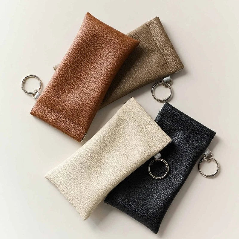 Automatic Closing Glasses Storage Bags with Hanging Ring Portable Sunglasses Sunglasses Storage Bags Premium Glasses Bag