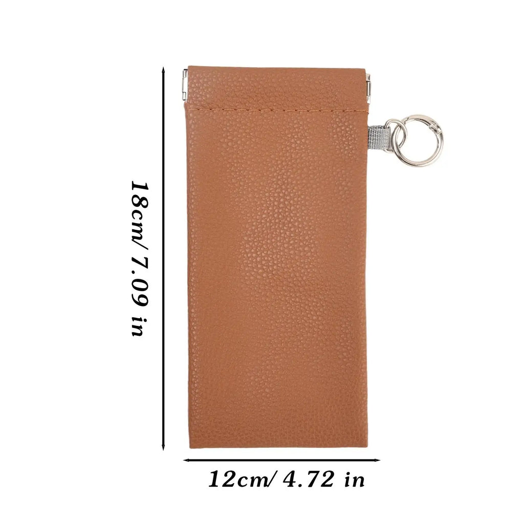 Automatic Closing Glasses Storage Bags with Hanging Ring Portable Sunglasses Sunglasses Storage Bags Premium Glasses Bag