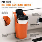New Side Mount Car Door Cup Holder Multi Purpose Space Saving Vehicle Cup Holder Easy Access Car Drink Holder Phone Storage