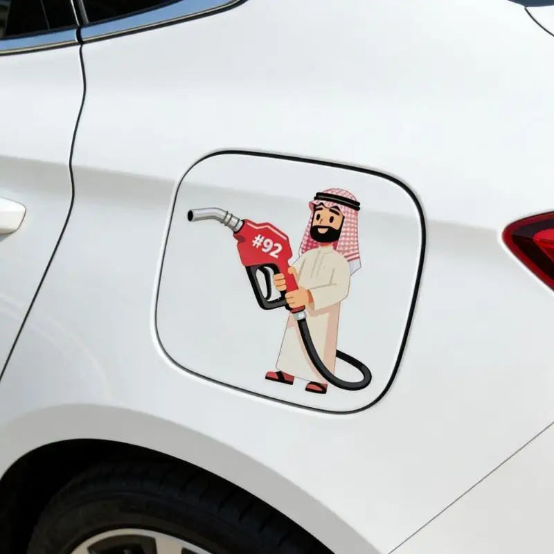【MO】Oil Tank Sticker Sticky Wallpaper Oil Cap Sticker For Tractor Trailer Mirror Truck Window Motorcycle Vehicle 1/5PCS