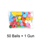 Cat Plush Ball Shooting Gun Relieving Depression Silent Ball Cat Toy Mini Shooting Gun Games Plush Ball Toys Pet Supplies