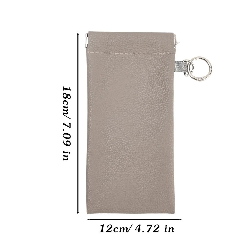 Automatic Closing Glasses Storage Bags with Hanging Ring Portable Sunglasses Sunglasses Storage Bags Premium Glasses Bag