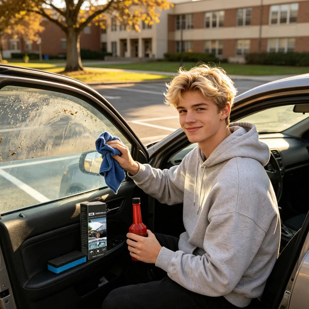 150ml Car Glass Oil Film Remover Clean Window Mirror Surface Stains For Truck SUV Vehicle Maintenance cleaning