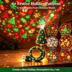 Portable Christmas LED Projection Lamp,Projetor Natal, Home Indoor Holiday Party Decor Ambient Light