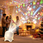 Projector Lamp 8-in-1 Christmas Snowflake Halloween Sea Projection Light Ceiling Projector For Christmas Halloween Party Night