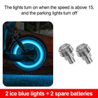 1PC Car Motorcycle Bicycle Tire Valve Caps Light LED Neon Flash Lamp Waterproof Tyre Universal Wheel Lights Car Accessorie