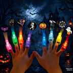 Halloween Finger Ghost LED Projector Light Toys, Glow in the Dark Party Favors for Kids, Fun Trick or Treat Goodie Bag Stuffers, Novelty Holiday Gifts for Boys and Girls