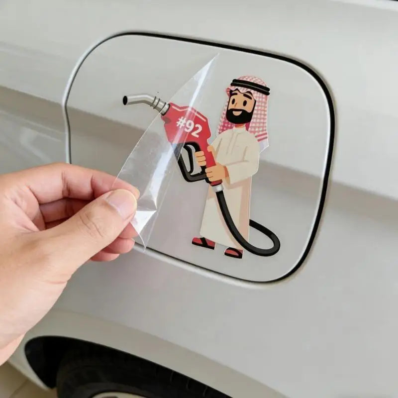 【MO】Oil Tank Sticker Sticky Wallpaper Oil Cap Sticker For Tractor Trailer Mirror Truck Window Motorcycle Vehicle 1/5PCS Secondary image