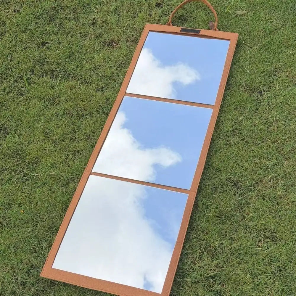 Multifunctional Foldable Full-Length Mirror Thoughtful Protection Clear Color Restoration Portable Folding Full-Length Mirror Secondary image